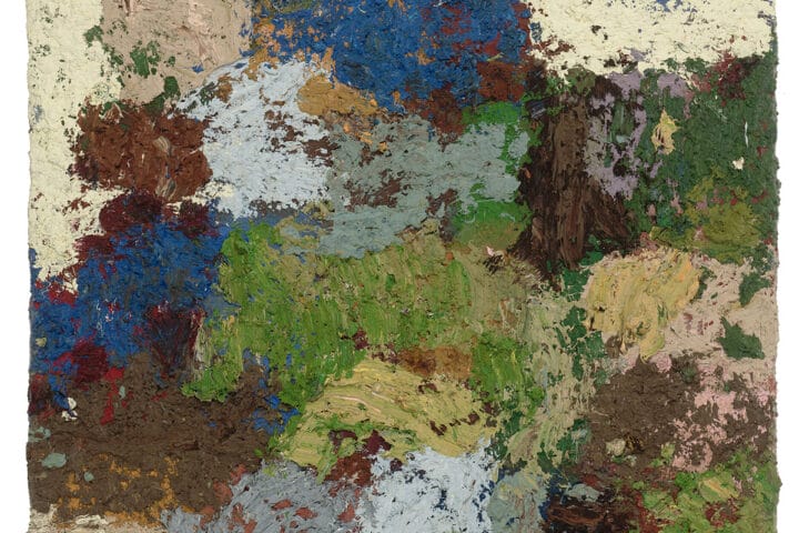 Joel Longenecker, As Crows Fly, 2020, oil and acrylic on wood, 72 x 64”