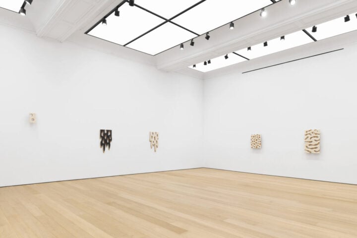 Installation view: Donald Moffett: Snowflake, Alexander Gray Associates, New York, 2025
