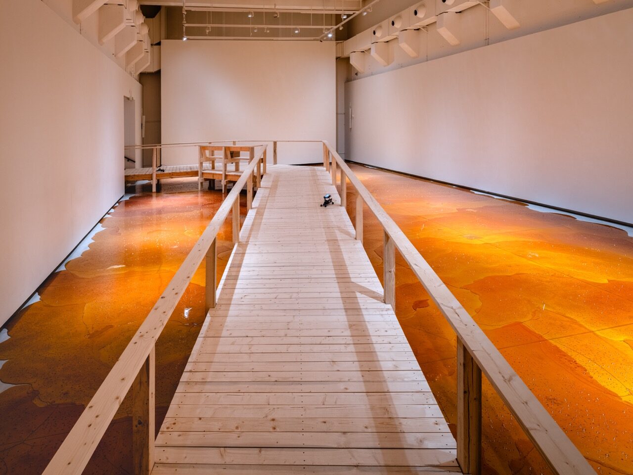 Exhibition view: Goldin+Senneby: Flare-Up, Accelerator, Stockholm University, 2025. Photo: Jean-Baptiste Béranger